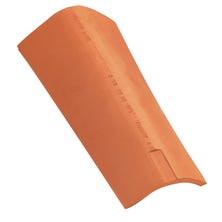 Dry-fix ridge tile without interlock Natural Red