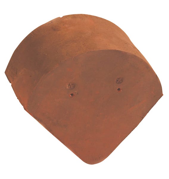 Ridge end piece for half round ridge tile without interlock main product photo