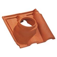 Pipe collar tile MERIDIONALE 160 Conform to Mechanical Ventilation Natural Red