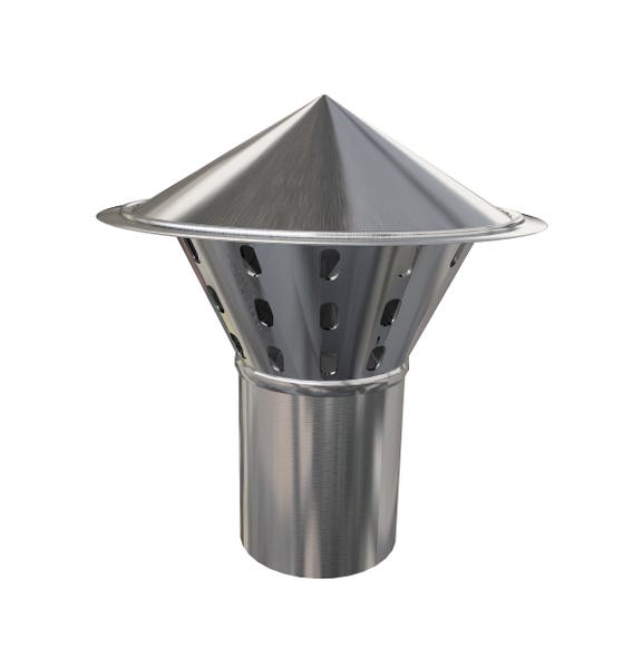 Chapeau de ventilation avec grille NATZINC main product photo